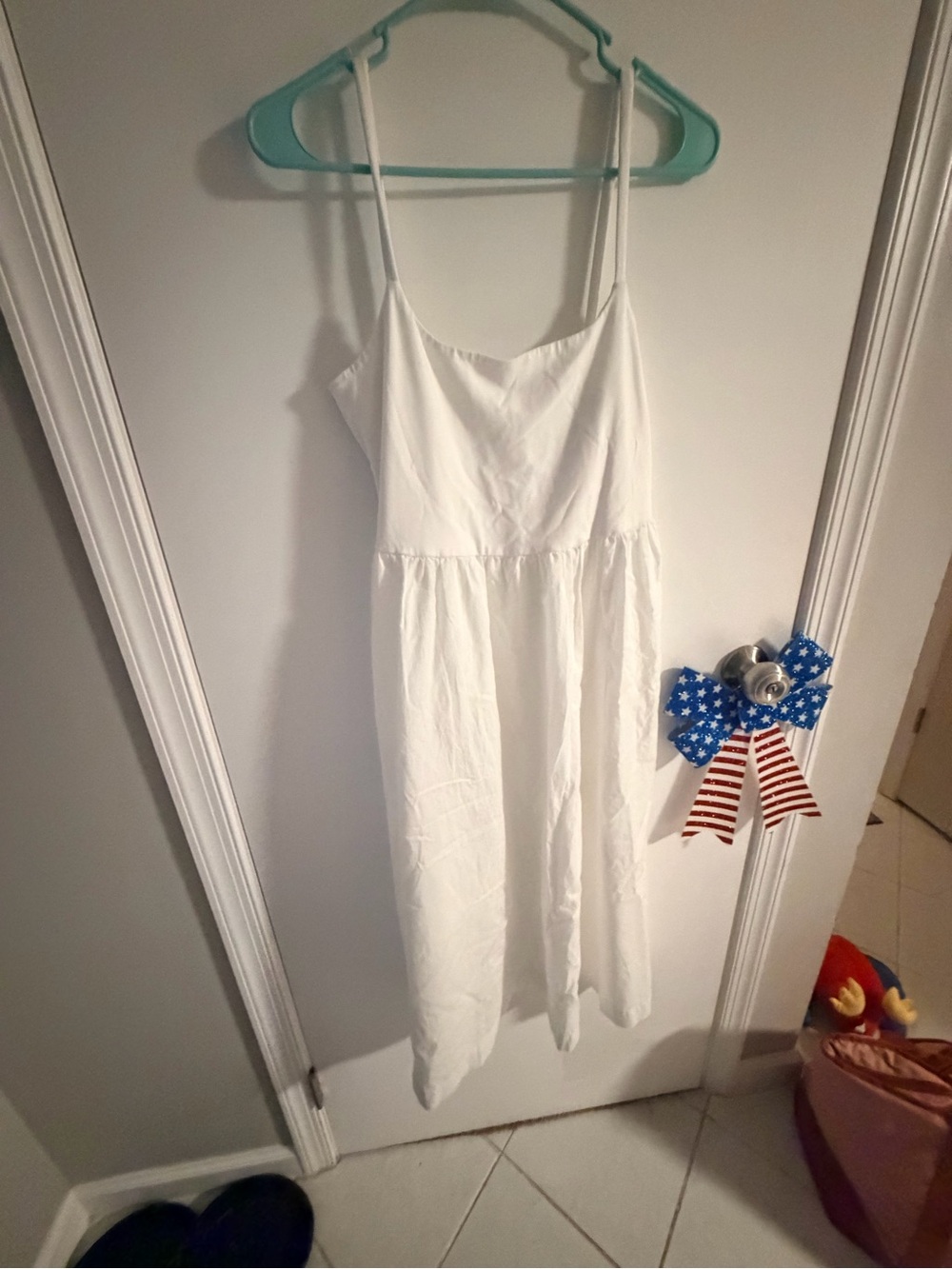 Old Navy White Spaghetti Strap Kids Dress